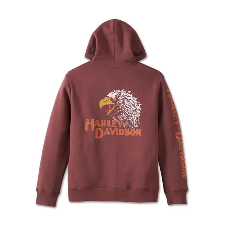 Men's Classic Eagle Zip-Up Hoodie - S