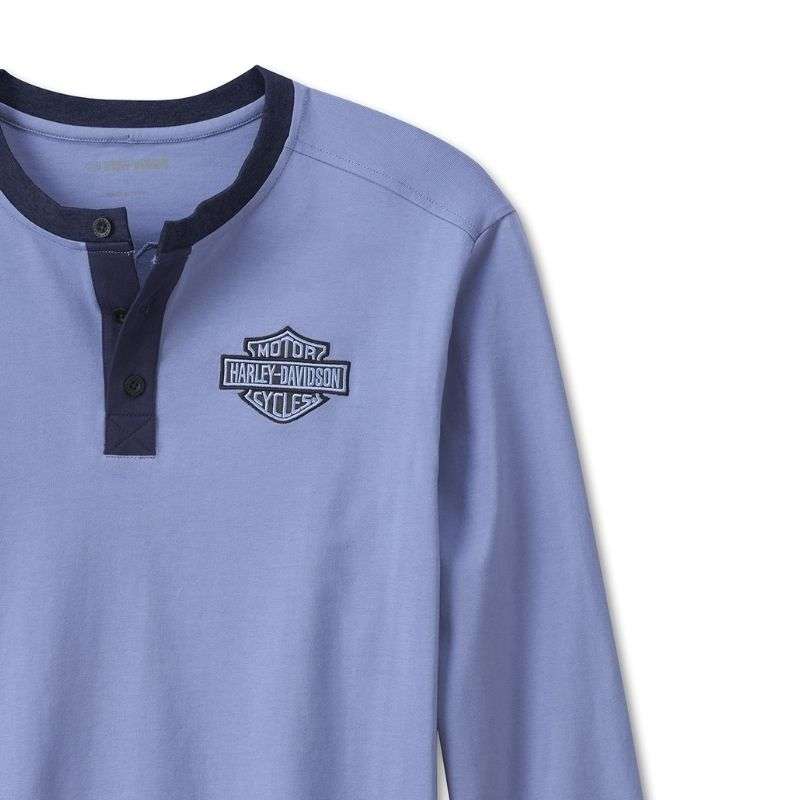 Men's Hometown Henley - Colony Blue - L
