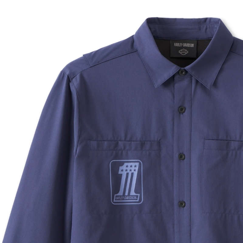 Men's #1 Performance Vented Shirt - Peacoat - L
