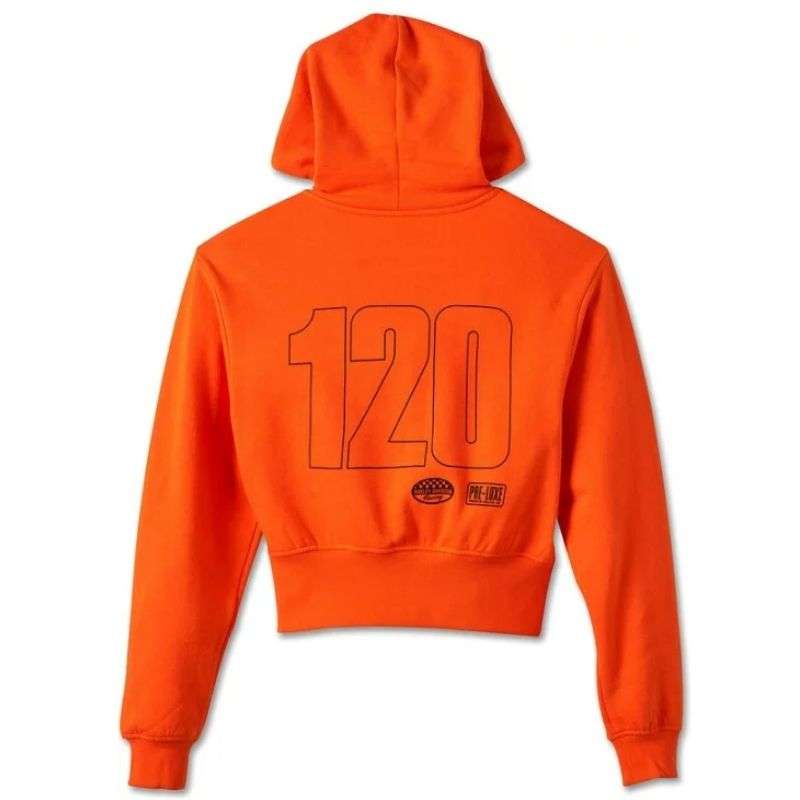 Women's 120th Anniversary Zip Front Hoodie Orange - L
