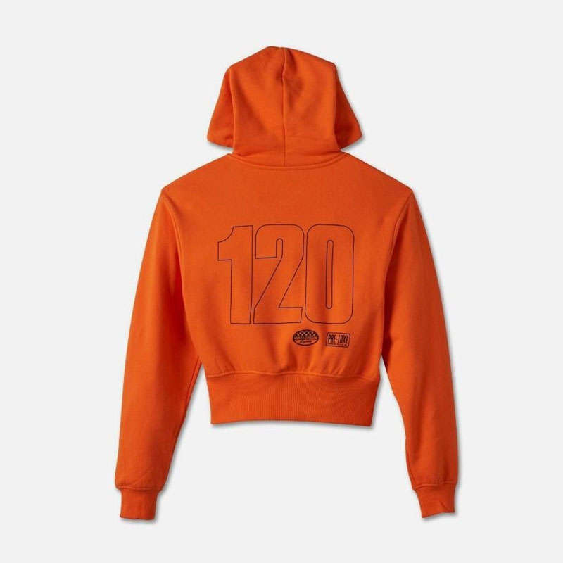 Women's 120th Anniversary Zip Front Hoodie Orange - L