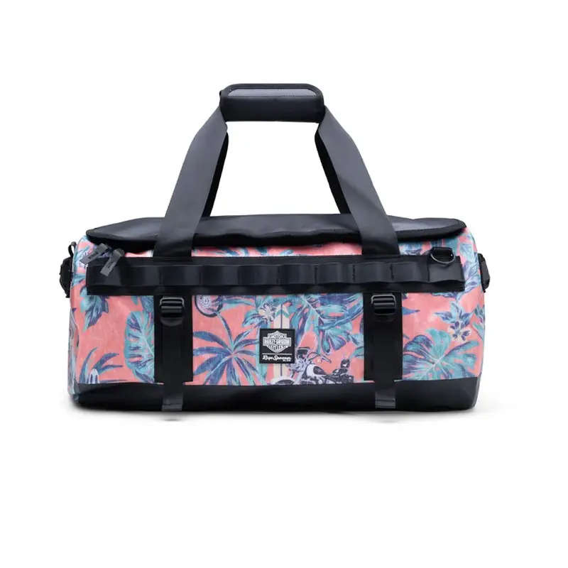 Reyn Spooner Hawaiian Waterproof Duffel Bag - Orange