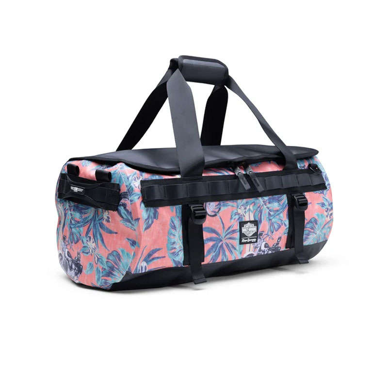 Reyn Spooner Hawaiian Waterproof Duffel Bag - Orange