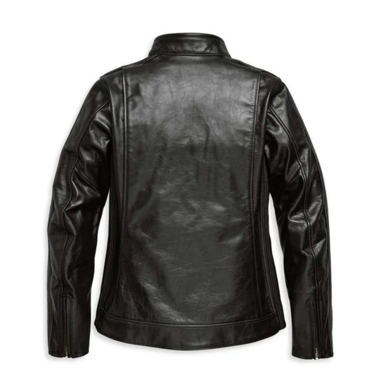 Women's Enodia Leather Riding Jacket - M