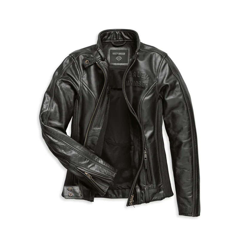 Women's Enodia Leather Riding Jacket - M