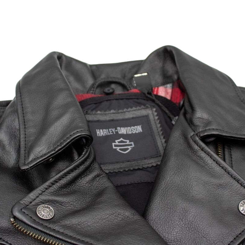 Women's Black Leather Maverick Jacket - 2XL