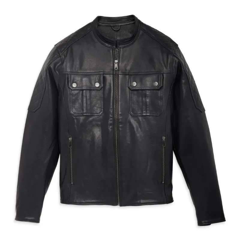 Mens Mechanic Leather Jacket - L