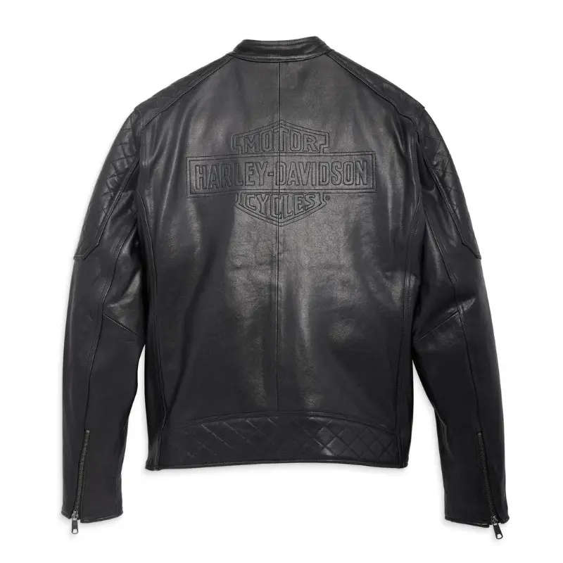 Mens Mechanic Leather Jacket - L
