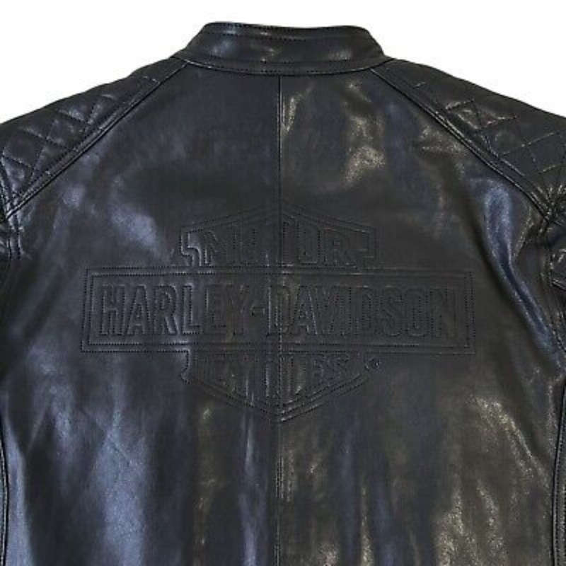Mens Mechanic Leather Jacket - L