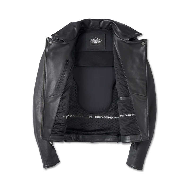 Women's 120th Anniversary Cycle Queen Leather Biker Jacket - XL