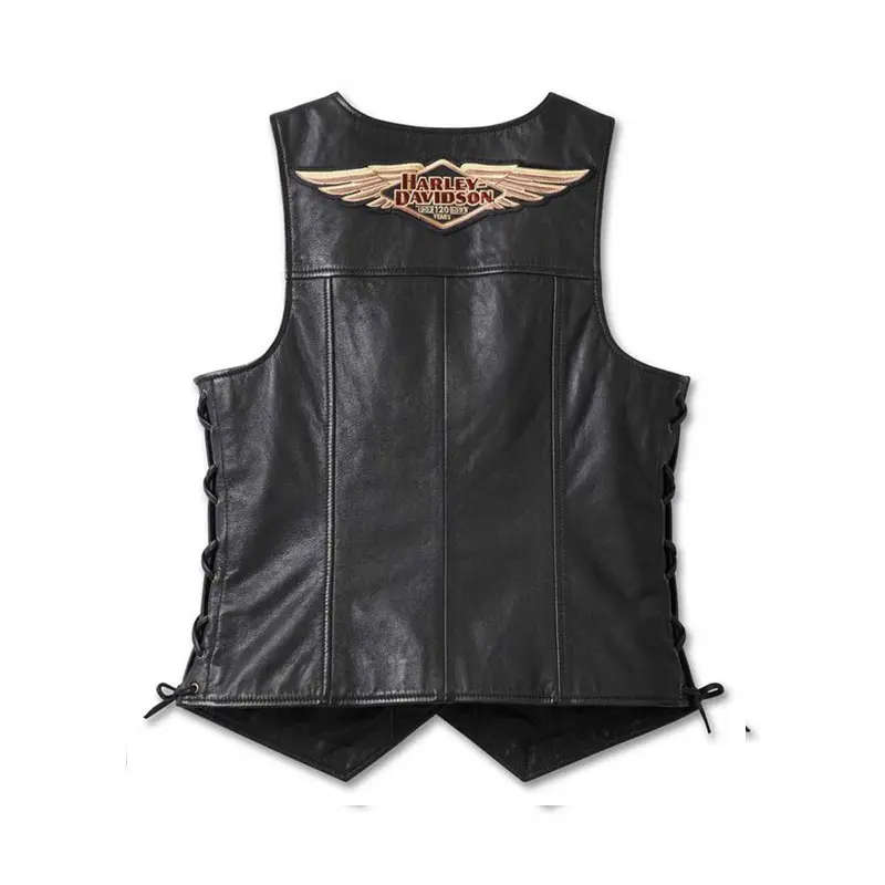 Womens 120th Anniversary Laced Side Leather Vest - XL
