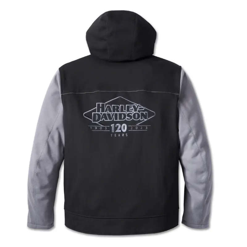 Men's 120th Anniversary Deflector Riding Fleece - Black &amp; Quiet Shade - 3XL