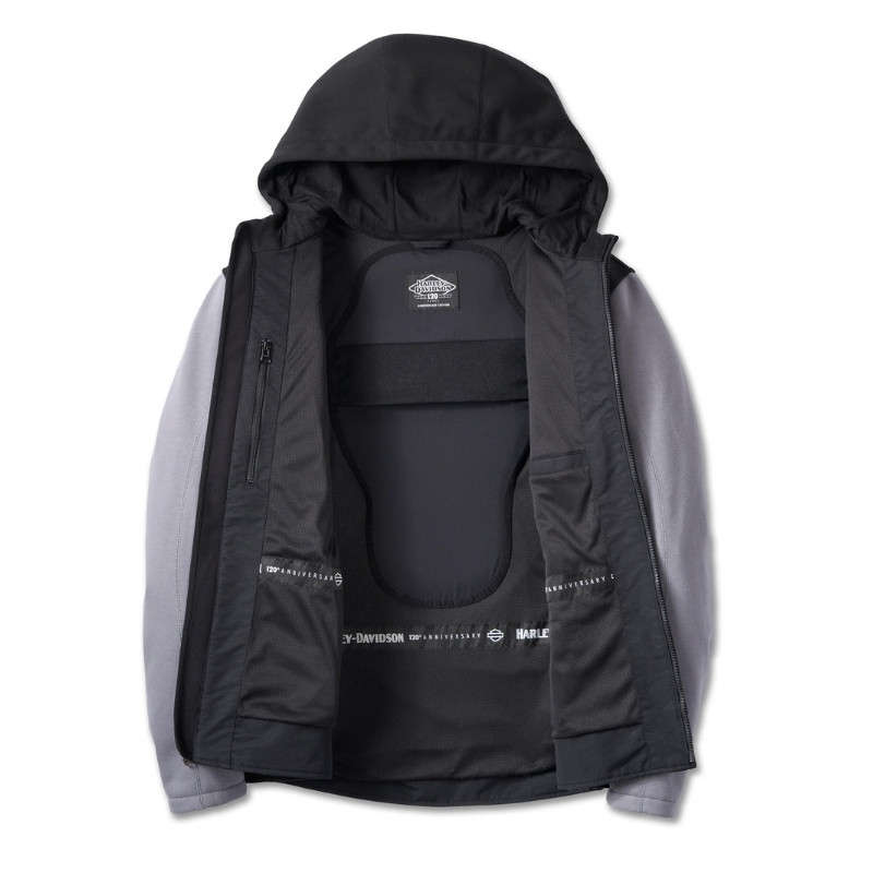 Men's 120th Anniversary Deflector Riding Fleece - Black &amp; Quiet Shade - 3XL