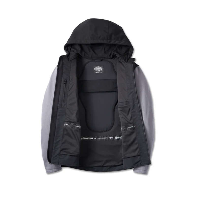 Men's 120th Anniversary Deflector Riding Fleece - Black &amp; Quiet Shade - 3XL