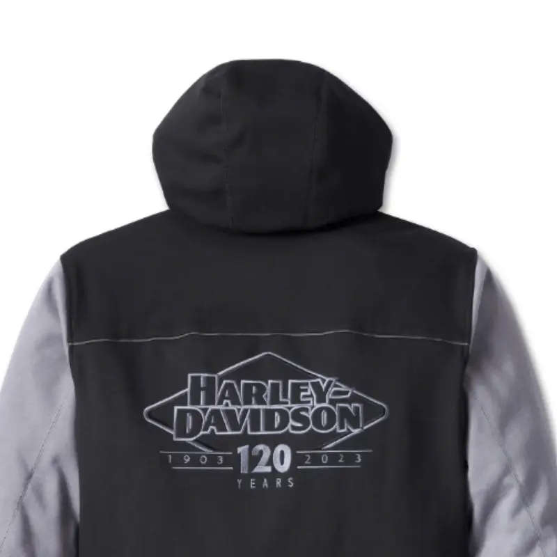 Men's 120th Anniversary Deflector Riding Fleece - Black &amp; Quiet Shade - 3XL