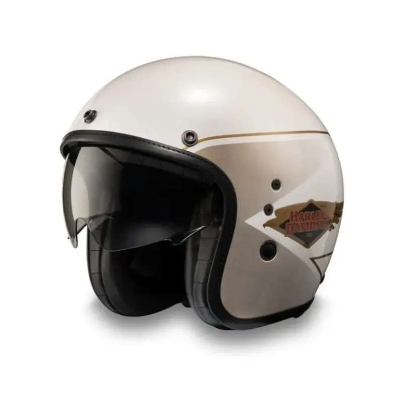 120th Anniversary Diamond H-D X14 SUN SHIELD 3/4 HELMET - S