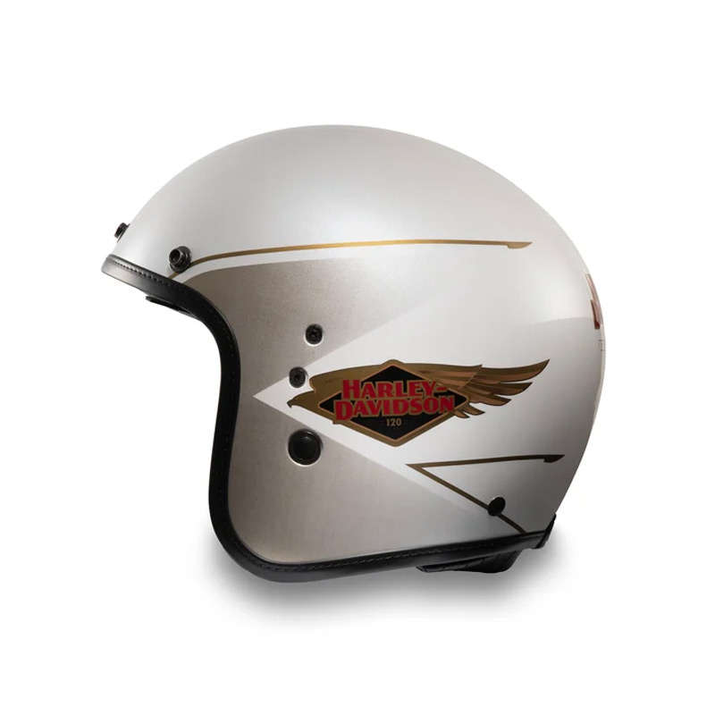 120th Anniversary Diamond H-D X14 SUN SHIELD 3/4 HELMET - S