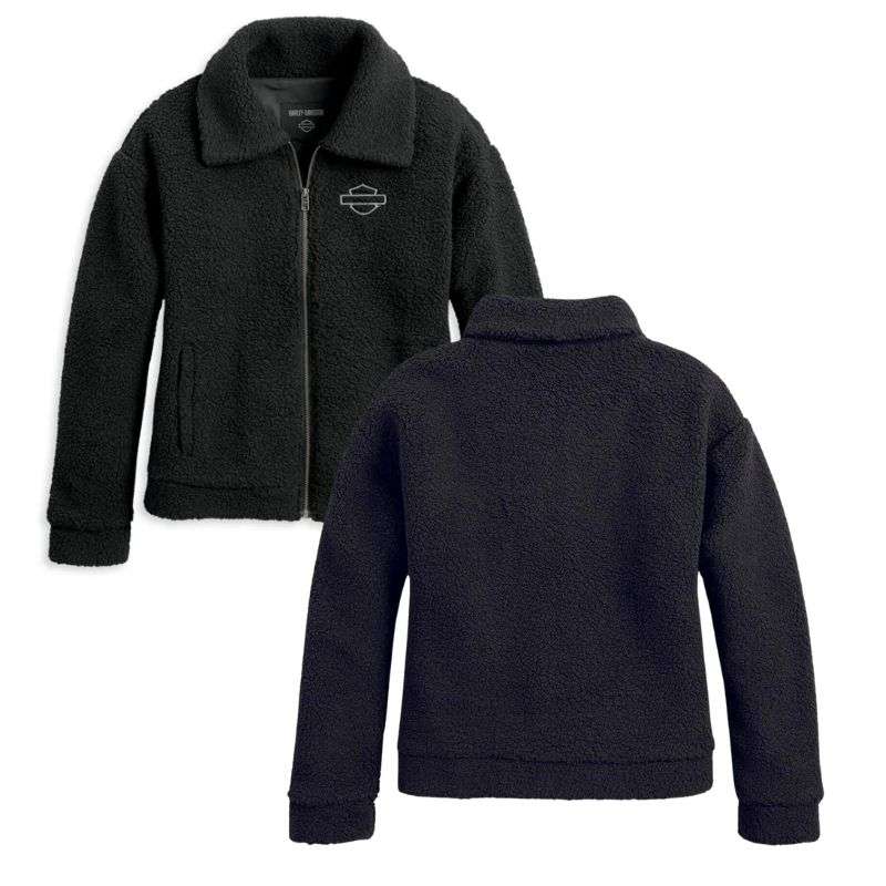 Women's Enchanted Sherpa Jacket - Black Beauty - XL