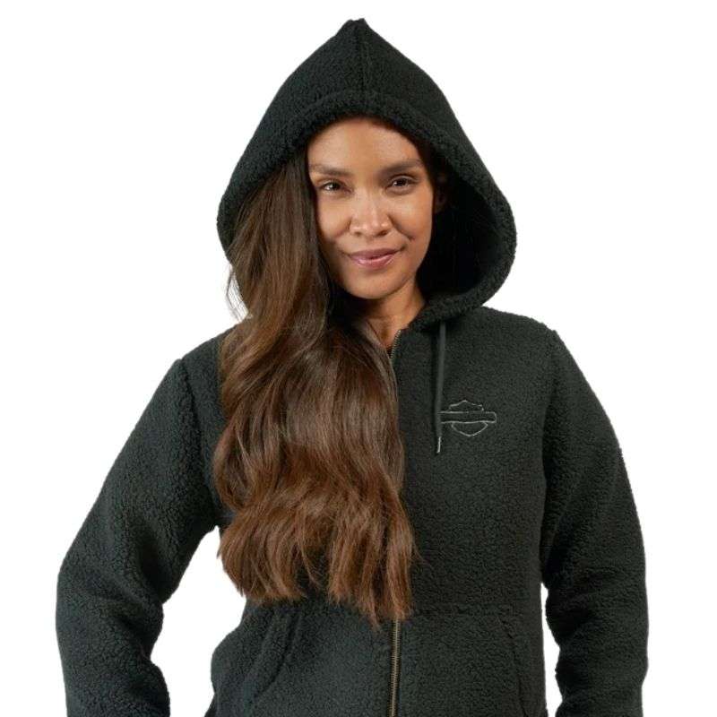 Women's Enchanted Sherpa Jacket - Black Beauty - XL