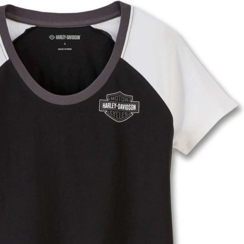 Women's United Raglan Tee - Colorblocked - Black Beauty - 1W