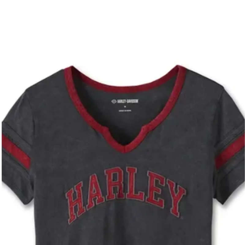 Women's American Notch Neck Tee - Black Beauty - S