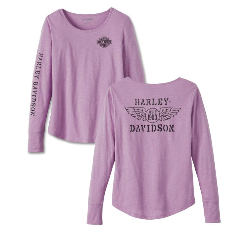 Women's Hero Long Sleeve Knit Top - Lavender Herb - S