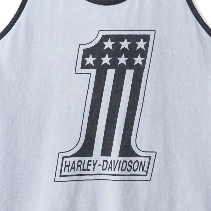 Women's National Anthem Twist Back Tank - Skyway - L