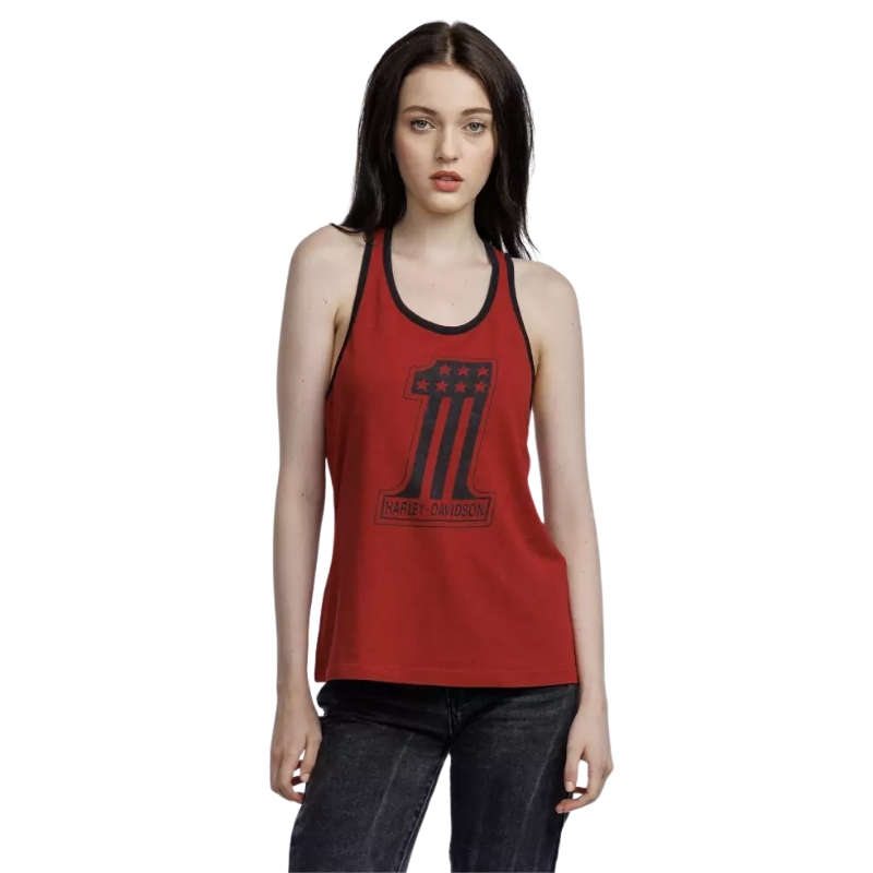 Women's National Anthem Twist Back Tank - Winery - 1W