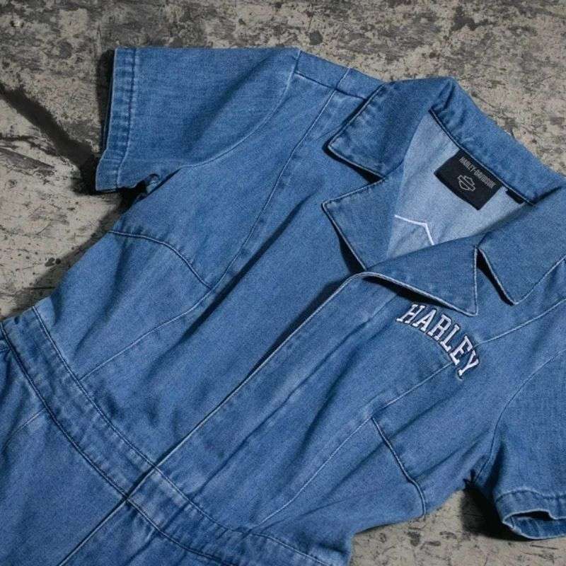Women's Hero Denim Jumpsuit - L