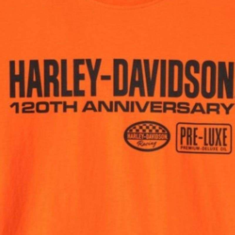 Men's 120th Anniversary Long Sleeve Tee Orange - XL
