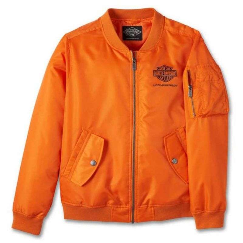 Women's 120th Anniversary Bomber Jacket - Orange - S