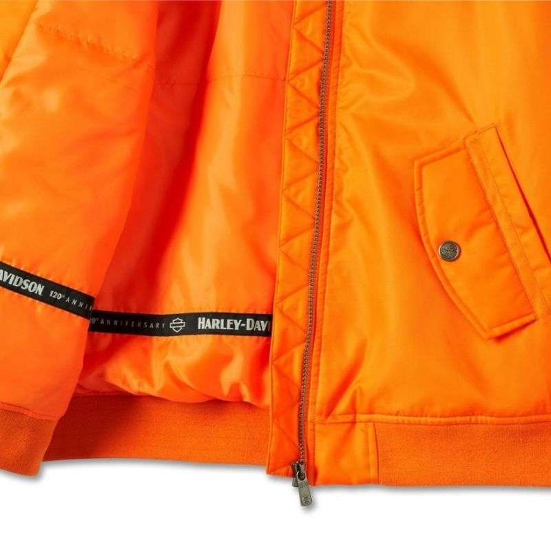 Women's 120th Anniversary Bomber Jacket - Orange - S
