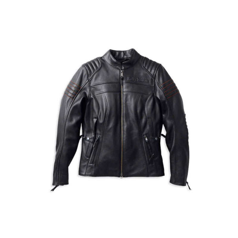 Womens Heather Avenue Triple Vent System Leather Jacket - XL