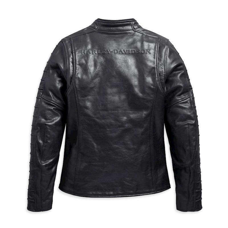 Women's Ozello Perforated Leather Jacket - L