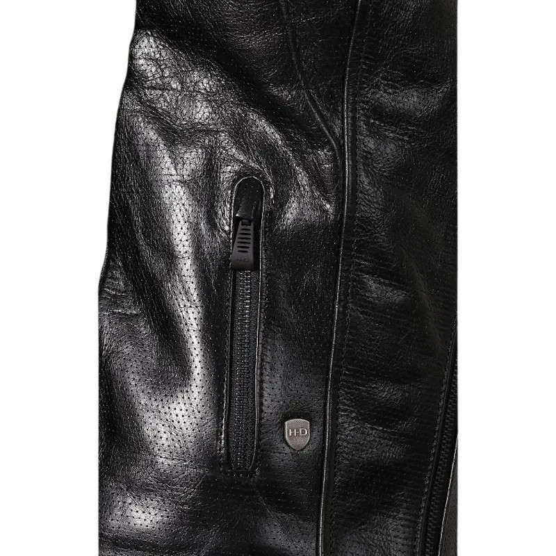 Women's Ozello Perforated Leather Jacket - L