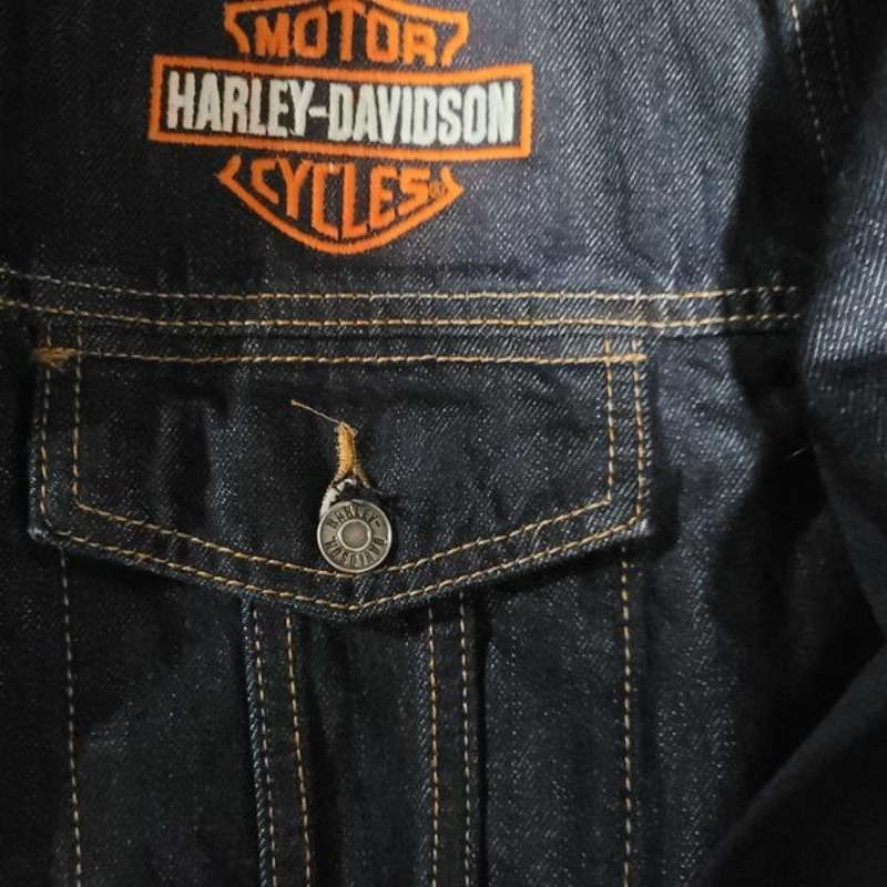 Men's Denim Jacket - Dark Indigo - M