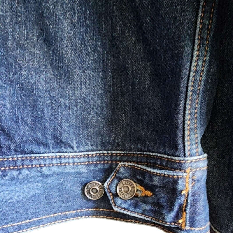 Men's Denim Jacket - Medium Wash Denim - 4XL