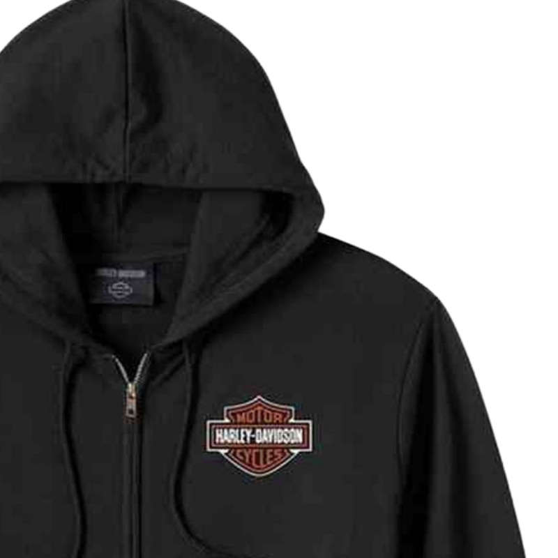 Men's Bar &amp; Shield Zip-Up Hoodie - 4XL