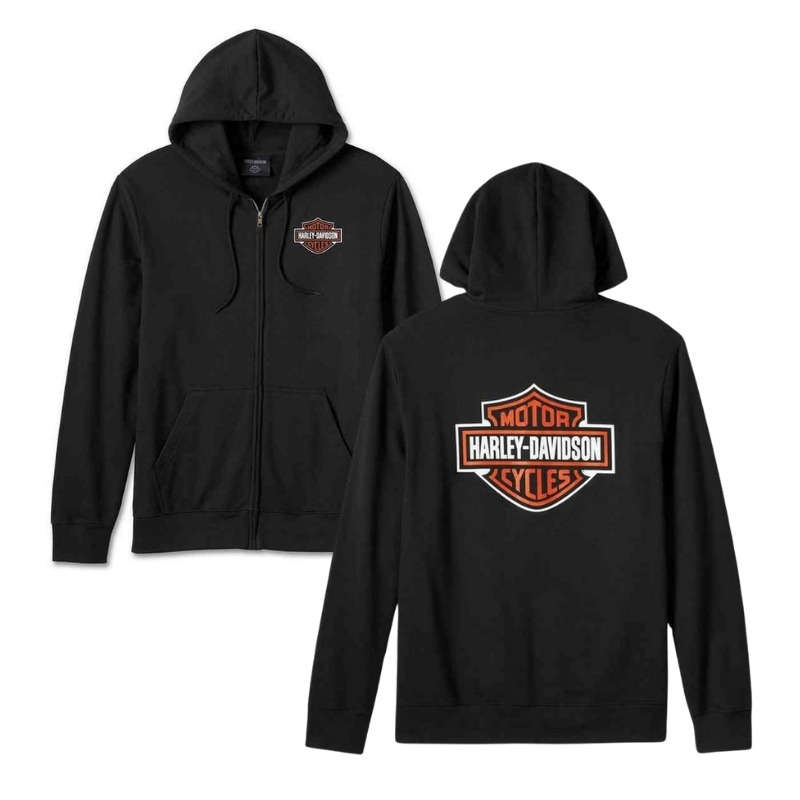 Men's Bar &amp; Shield Zip-Up Hoodie - 4XL