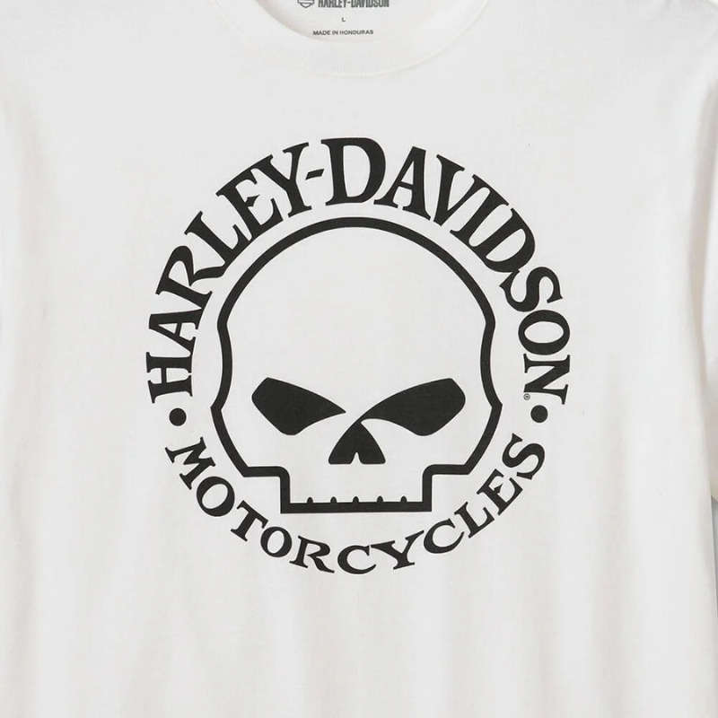 Men's Willie G Skull Tee - White - 3XL