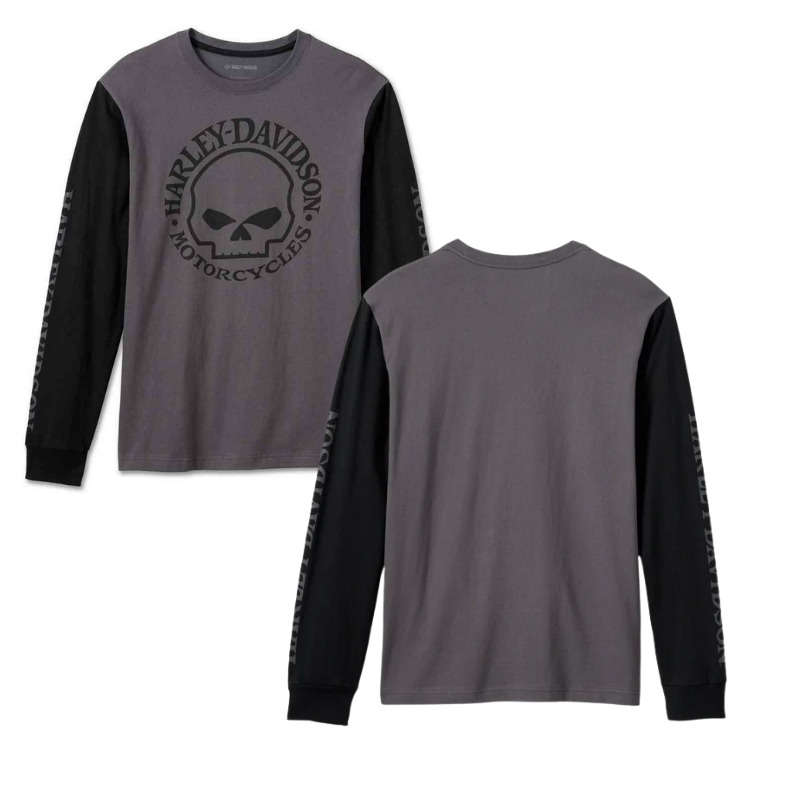 Men's Willie G Skull Long Sleeve Tee - XL