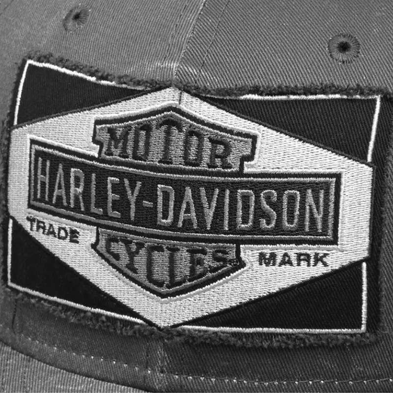 Men's Raw Edge Patch 59FIFTY Baseball Cap, Gray - 3XL