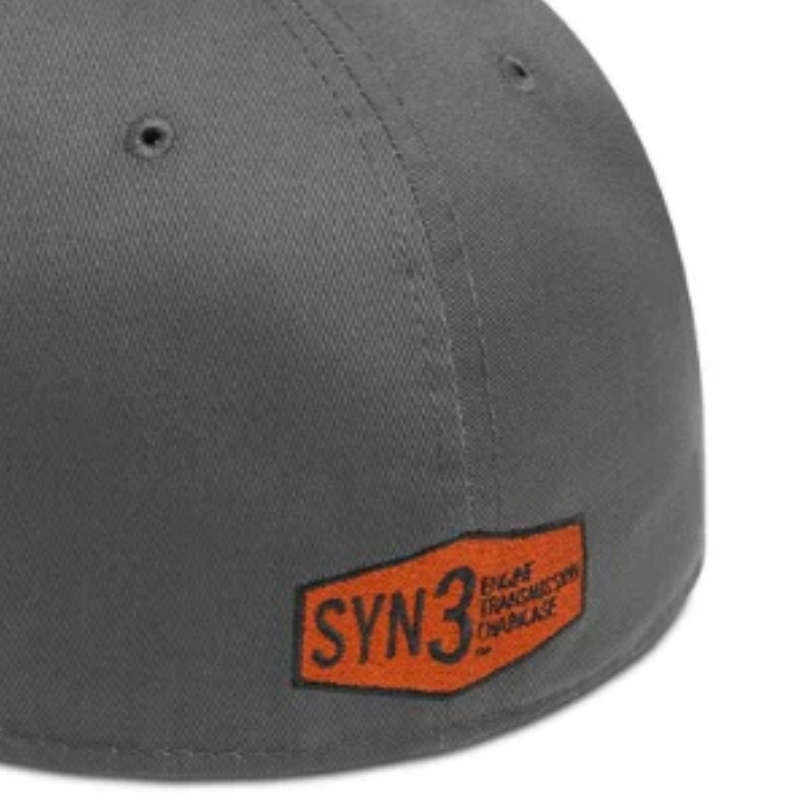 Men's Iron Block 59FIFTY Baseball Cap, Gray &amp; Black - 2XL