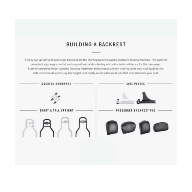 Fat Boy Bucket Low Backrest Pad