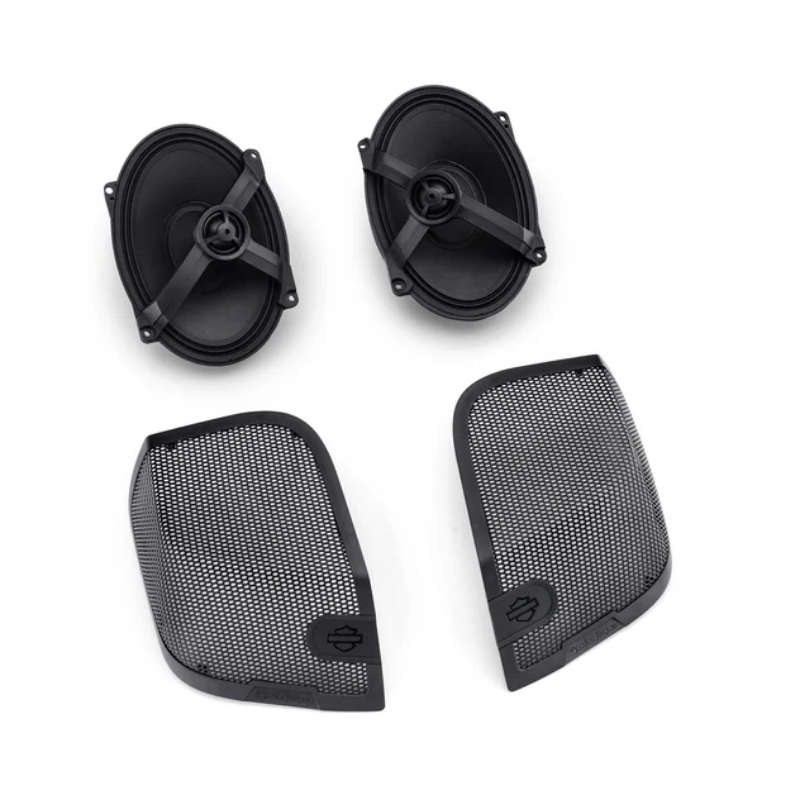 Audio powered by Rockford Fosgate - Stage I Saddlebag Speakers