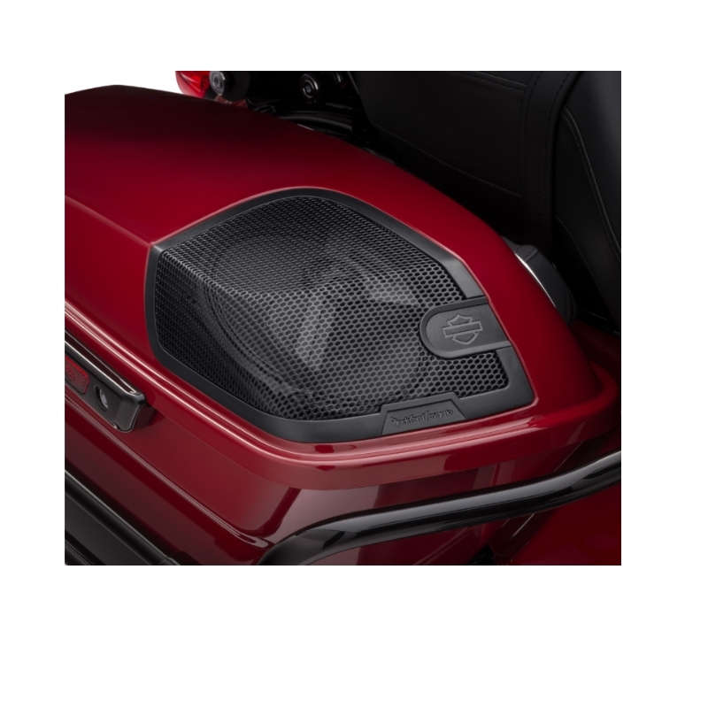 Audio powered by Rockford Fosgate - Stage I Saddlebag Speakers