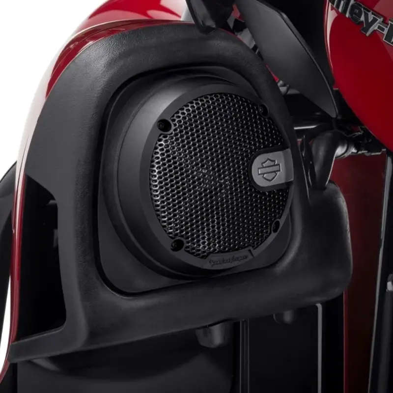 Audio powered by Rockford Fosgate - Stage I Twin-Cooled Fairing Lower Speakers