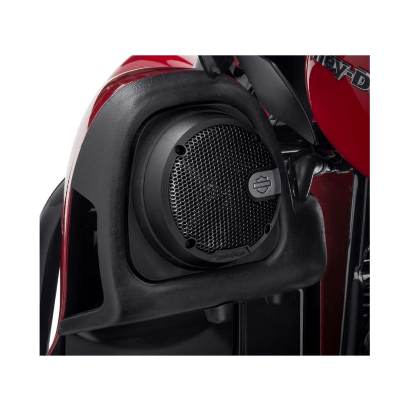 Audio powered by Rockford Fosgate - Stage I Twin-Cooled Fairing Lower Speakers