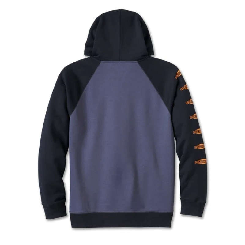 Men's Old English Stacked Bar & Shield Raglan Hoodie - M