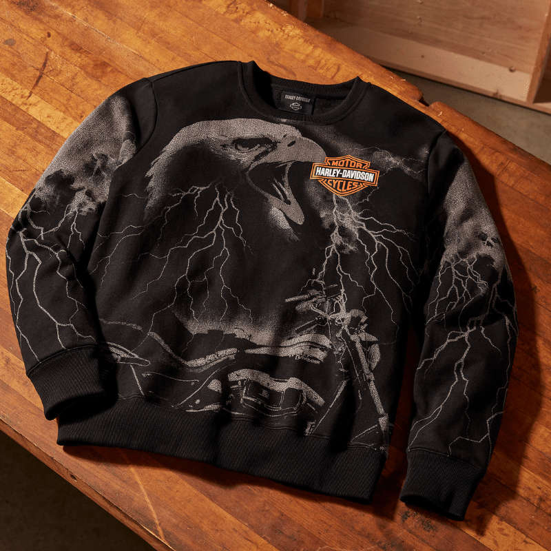 H-D Eagle Rider Crewneck - L